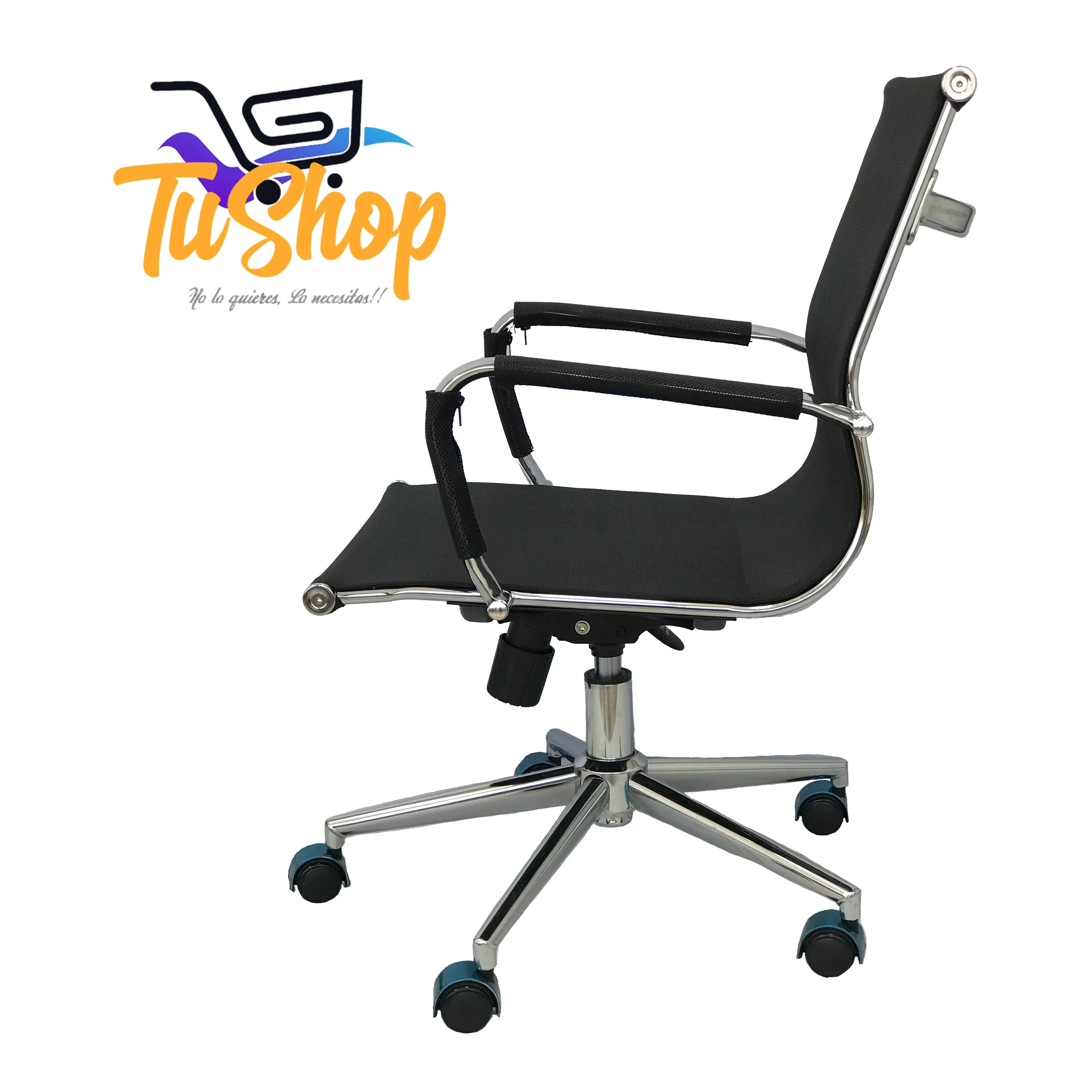 Silla Escritorio Ejecutiva Baja Negra 2