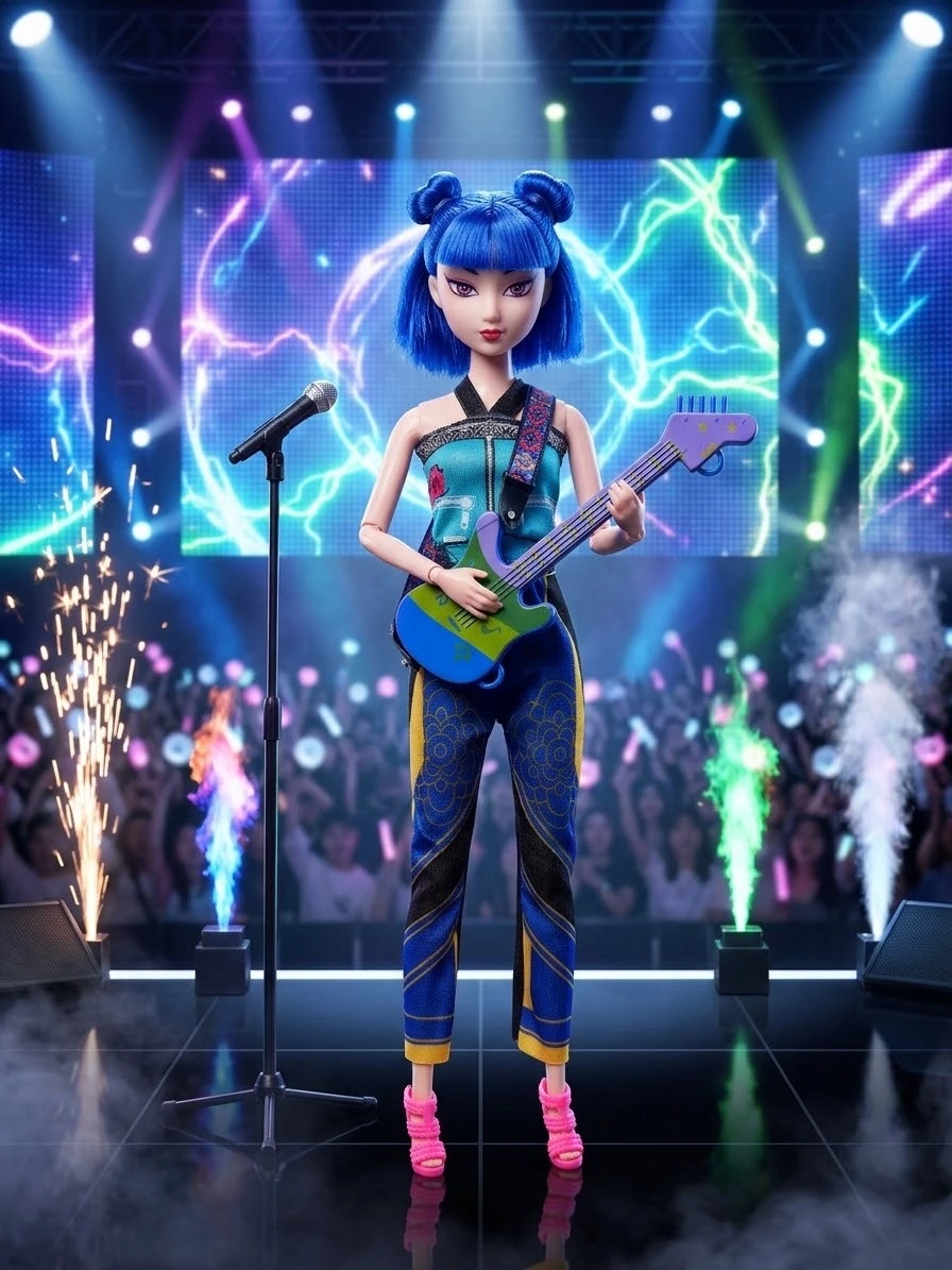 MUÑECA ARTICULADA CON LUZ Y MUSICA KPOP 3