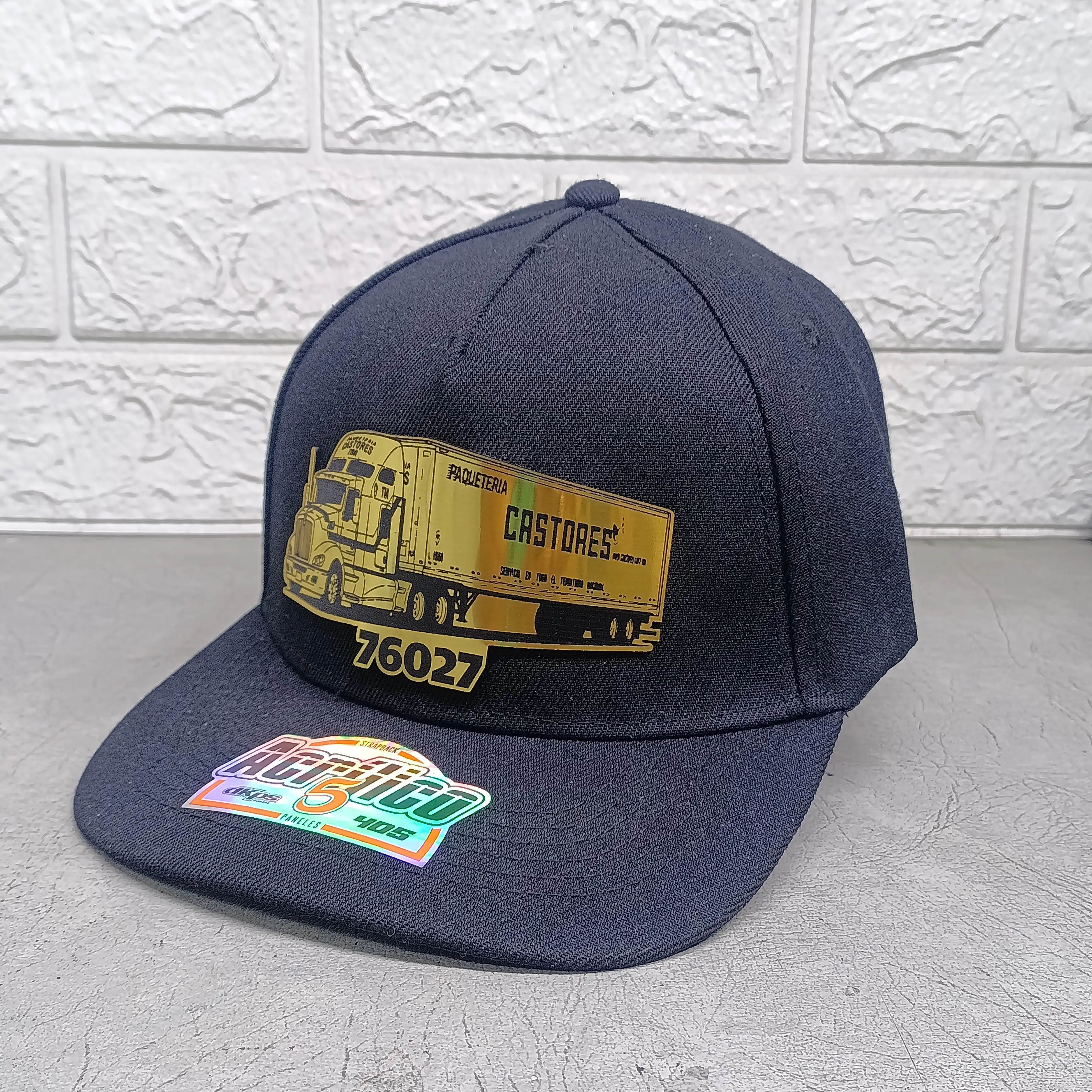 Gorra con placa abs personalizasa 