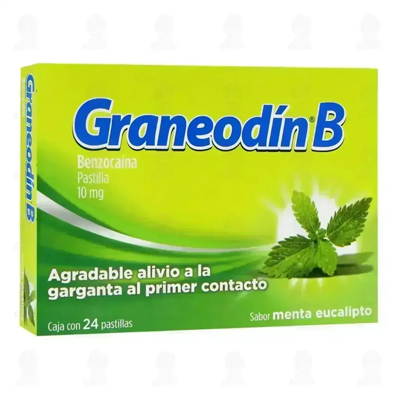 Graneodín B Sabor Menta Eucalipto, 24 Pastillas.