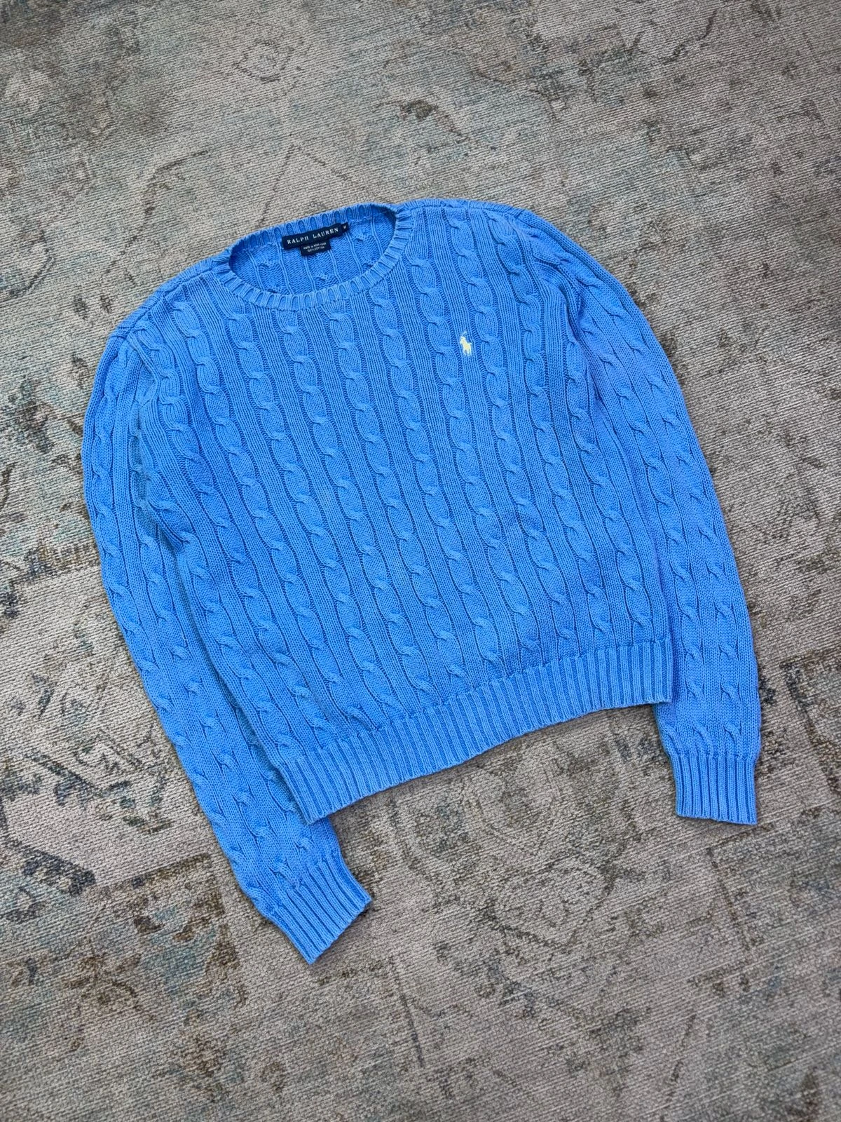 RALPH LAUREN CABLE-KNIT COTTON SWEATER 4