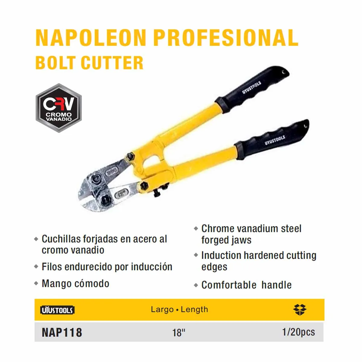 NAPOLEON PROFESIONAL CIZALLA UYUST 18"