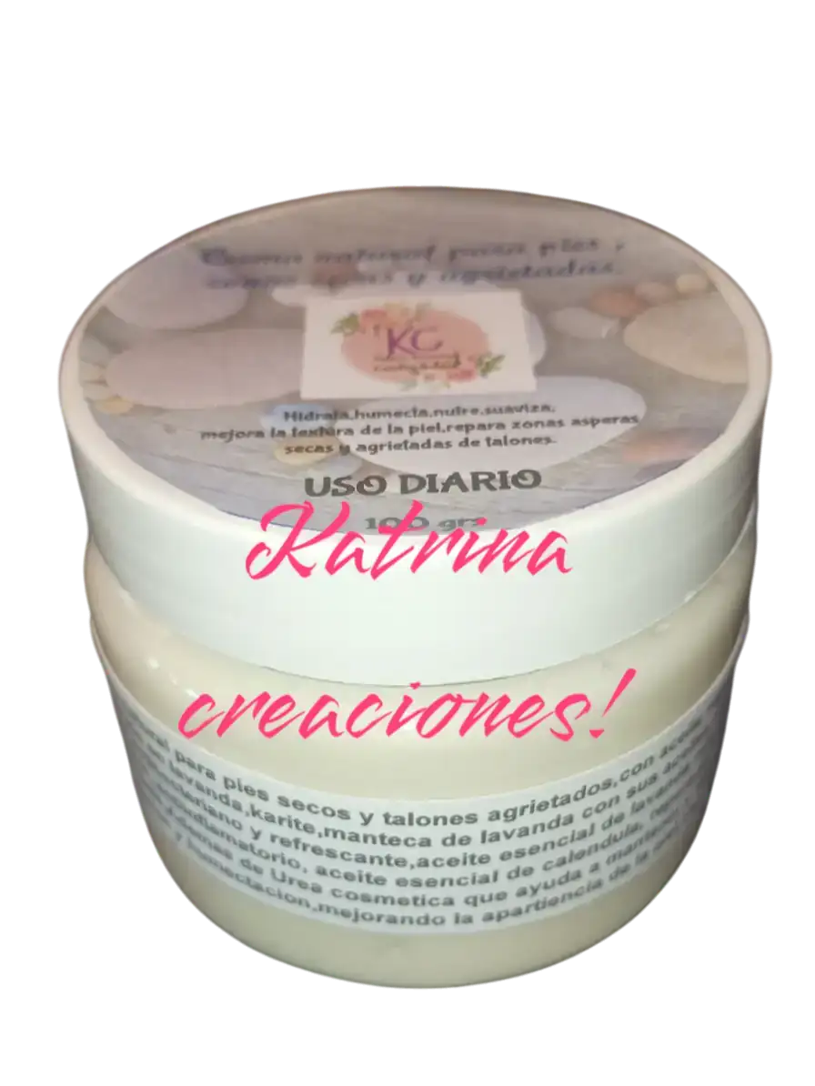 Crema natural para pies,zonas secas y agrietadas. 2
