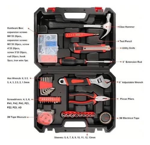 KIT DE HERRAMIENTAS 93 PIEZAS OMAHA  2
