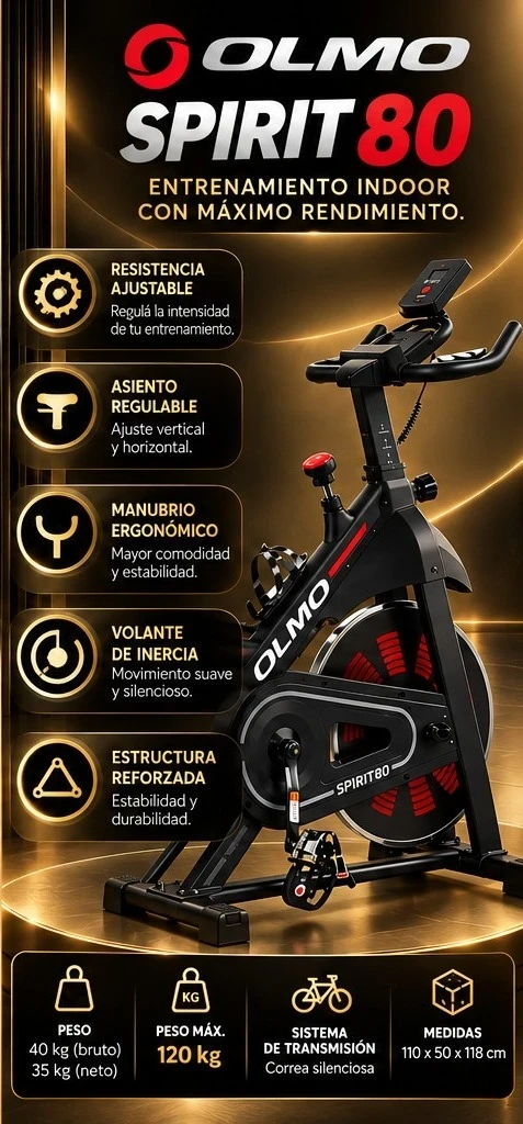 BICICLETA OLMO SPIRIT 80 INDOOR *CONSULTAR DISPONIBILIDAD CON EL VENDEDOR*