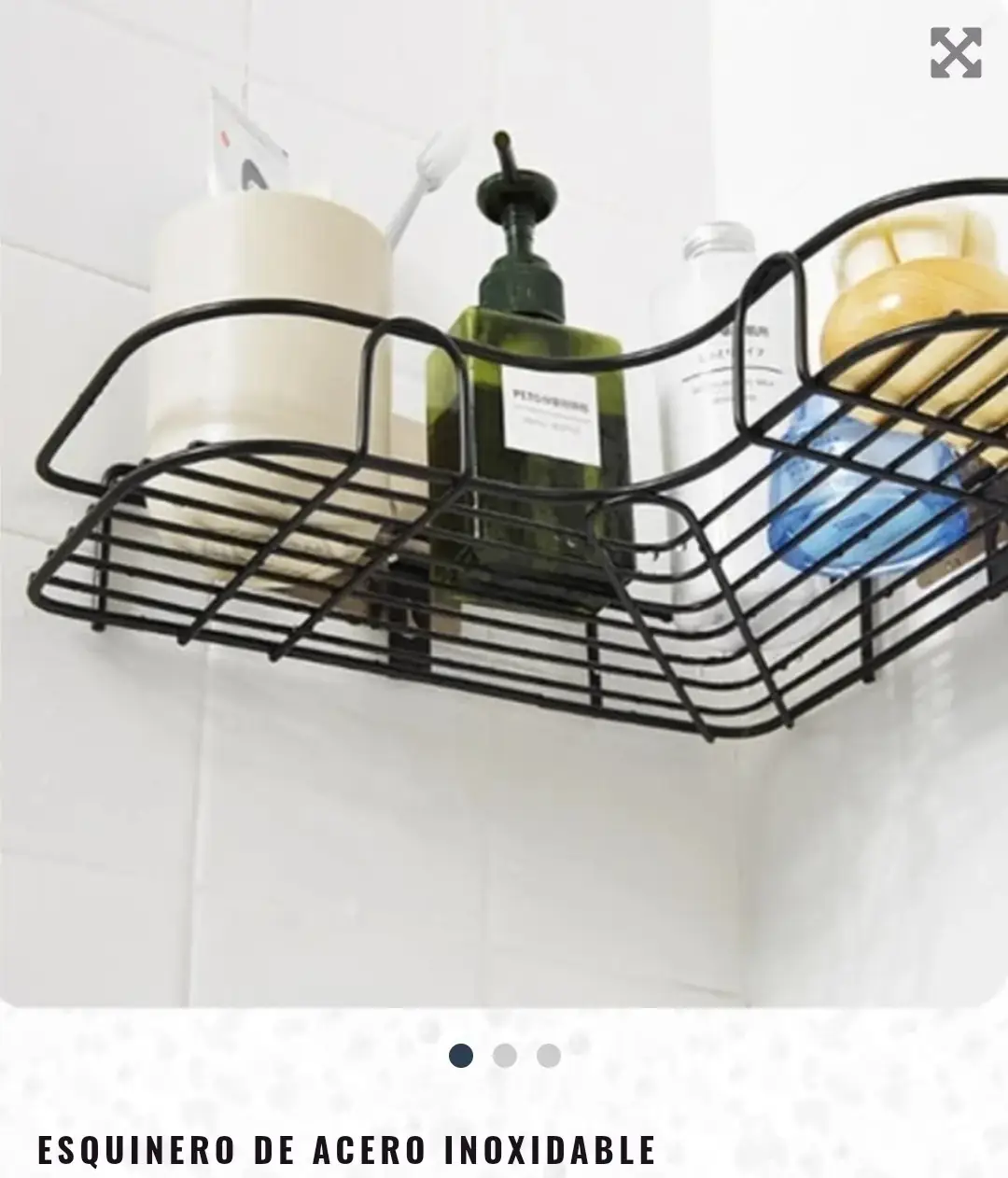Organizador esquinero de acero inoxidable  2