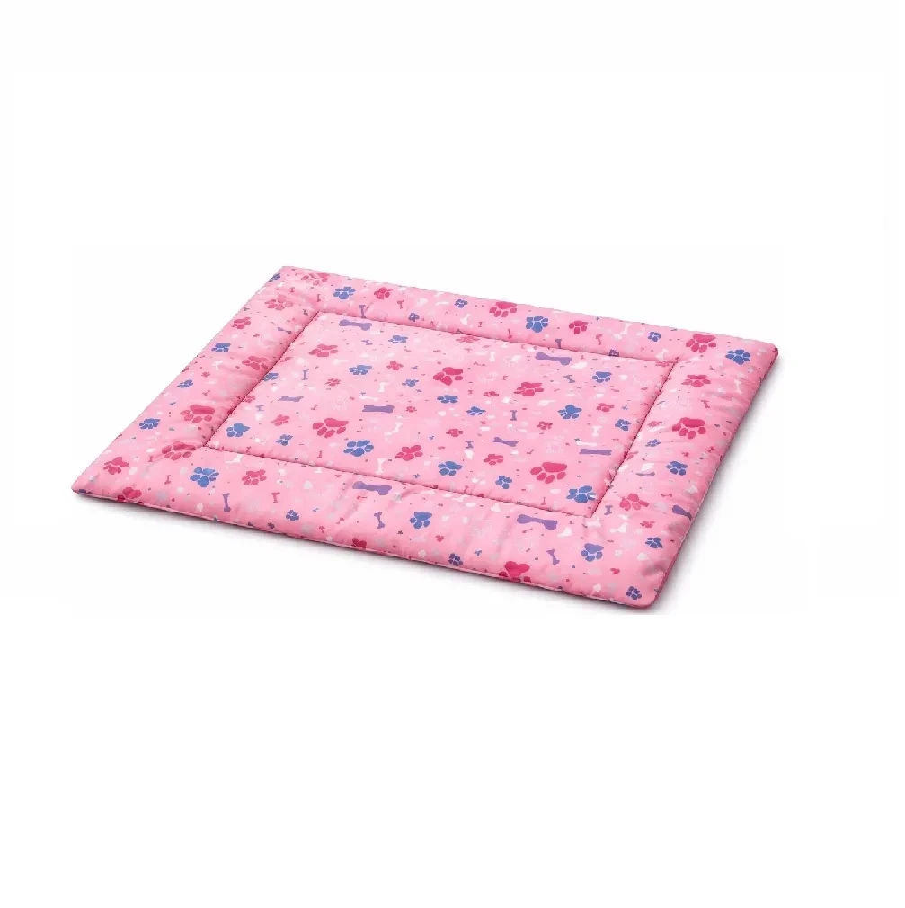 Cama tipo colchoneta rosada grande