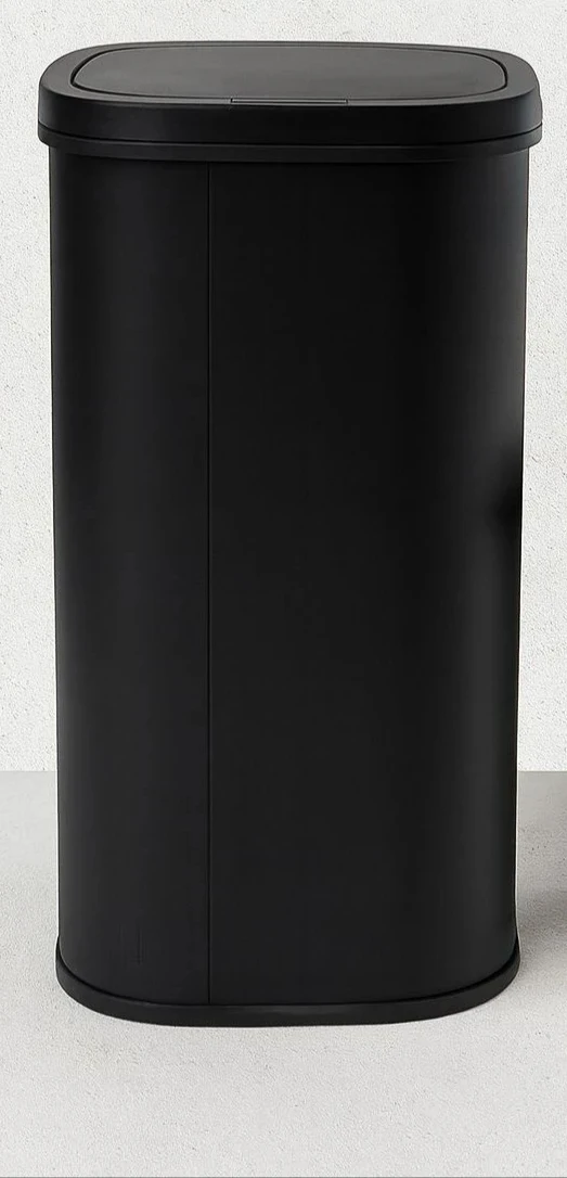 CESTO DE BASURA CON SENSOR NEGRO 30LTS