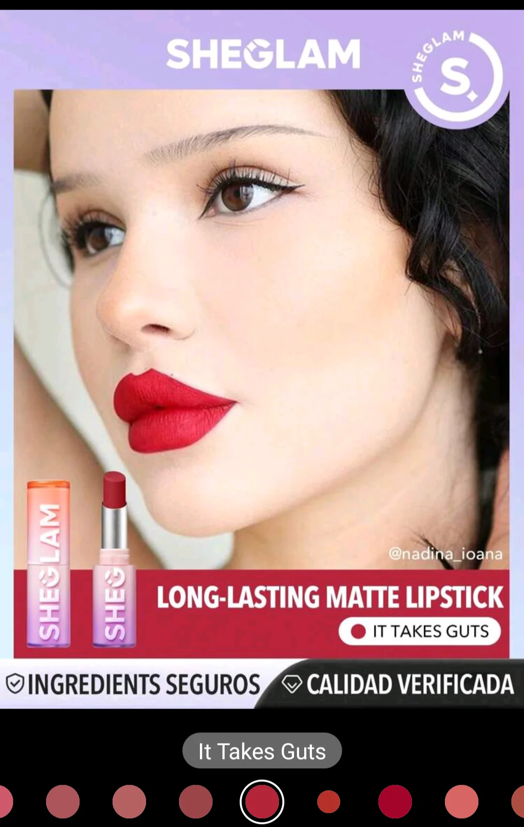 Labial en barra matte sheglam 4