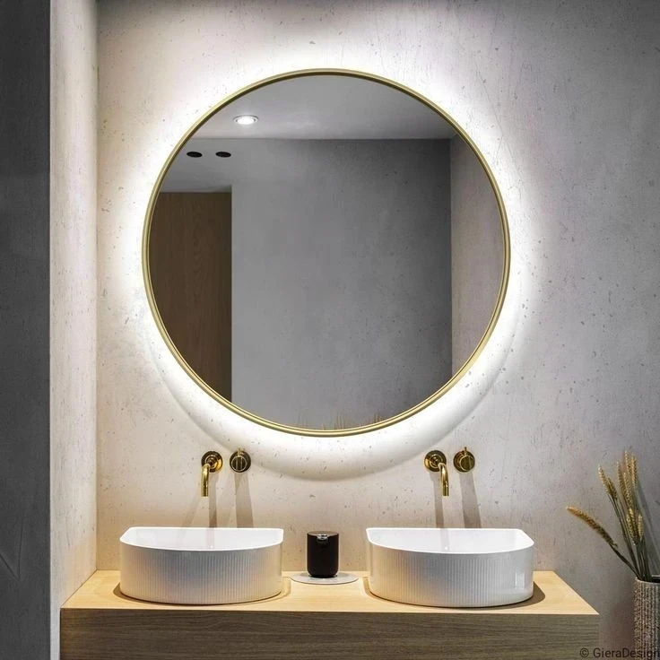 REDONDO LUZ LED TIPO SOLERA 1 METRO Espejo  2