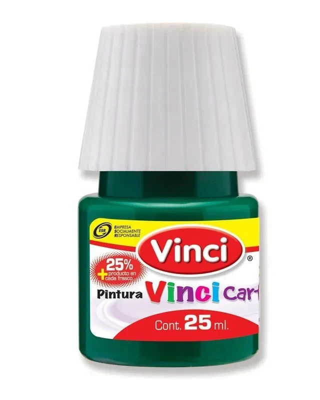 Vinci pintura verde esmeralda frasco 25 ml