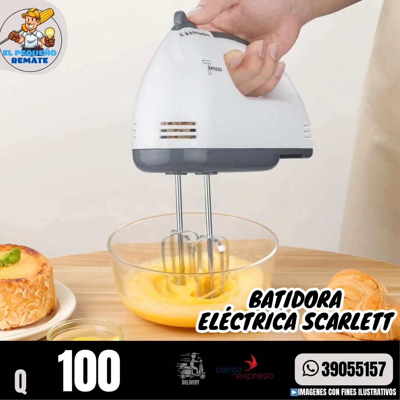 BATIDORA ELÉCTRICA SCARLETT  2