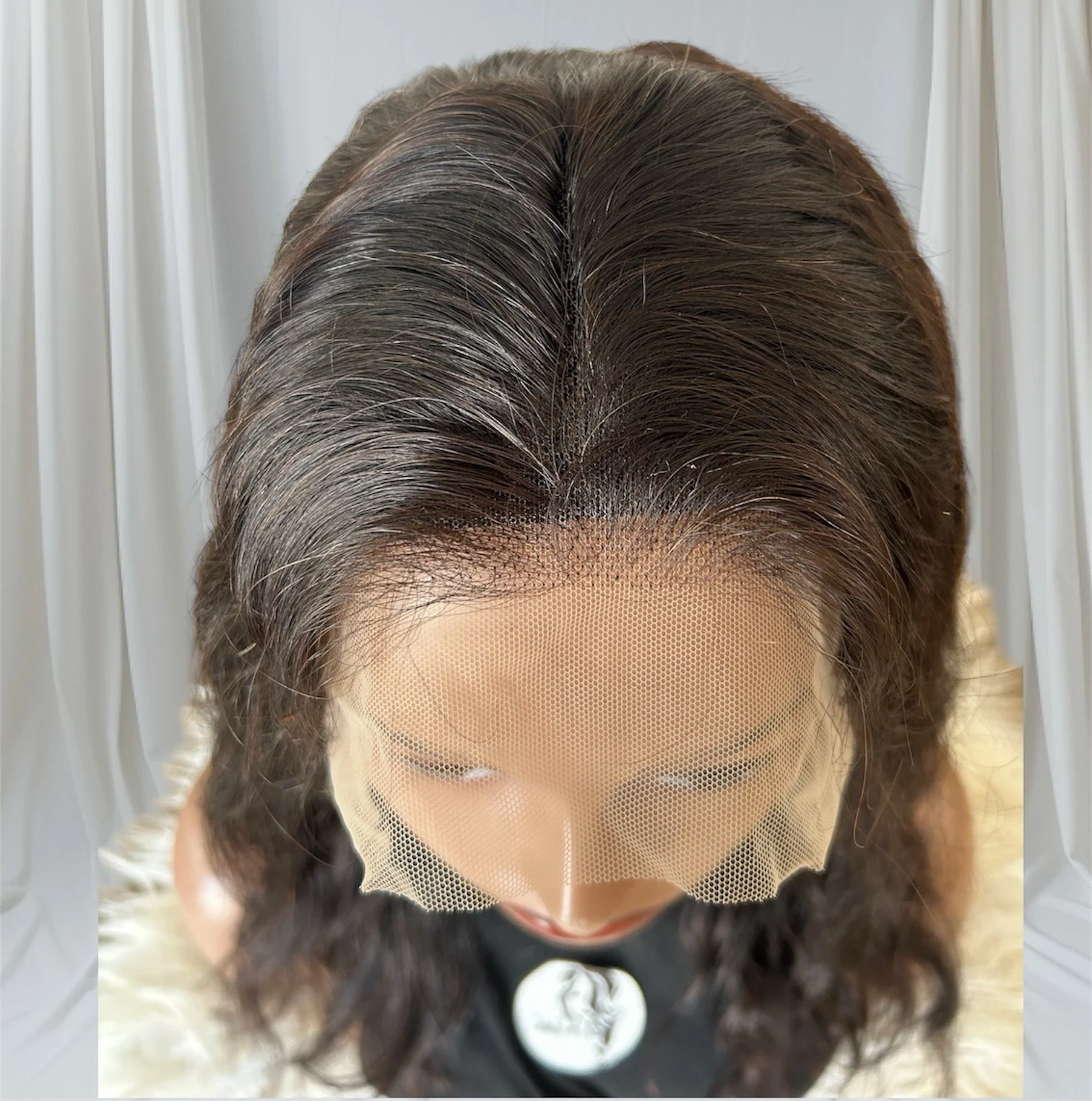 Peluca cavello humamo de 16 pulgadas, frontal lace 13x4  5