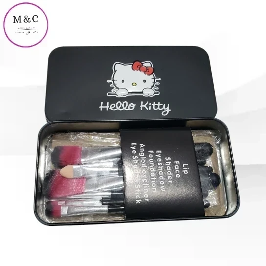 Kit de brochas con estuche, kitty