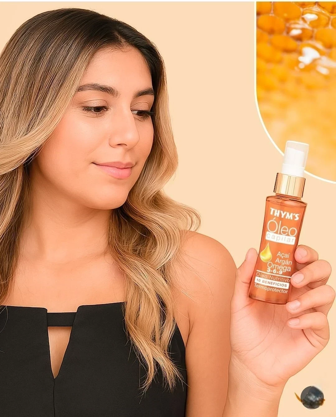 thyms oleo capilar argan termoprotector frasco 60ml