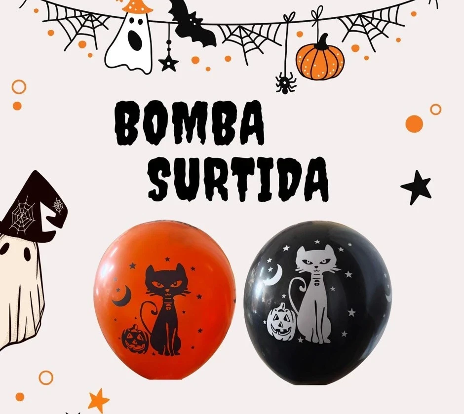 PAQUETE BOMBA HALLOWEEN X12