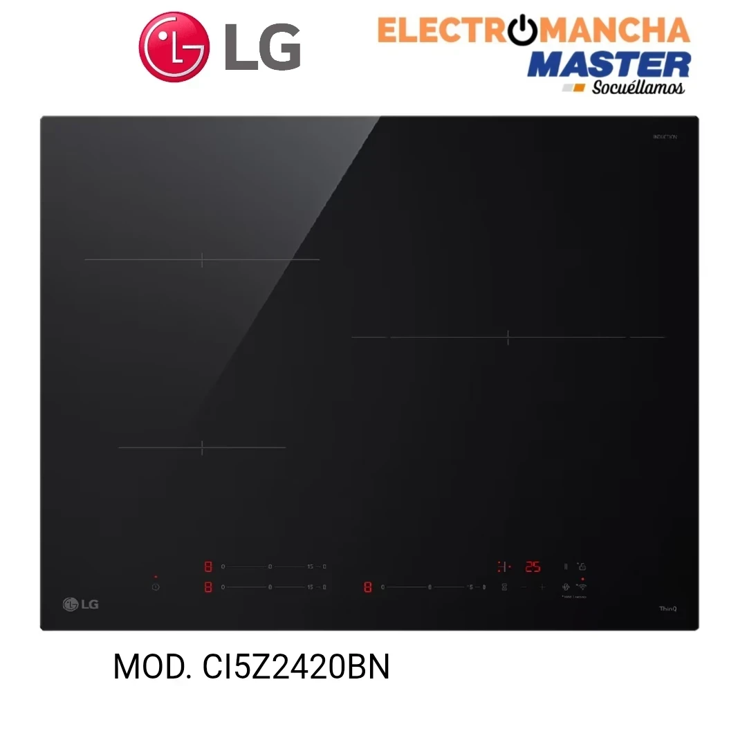 ENCIMERA INDUCCION LG CI5Z2420BN 3 FUEGOS 28CM.
