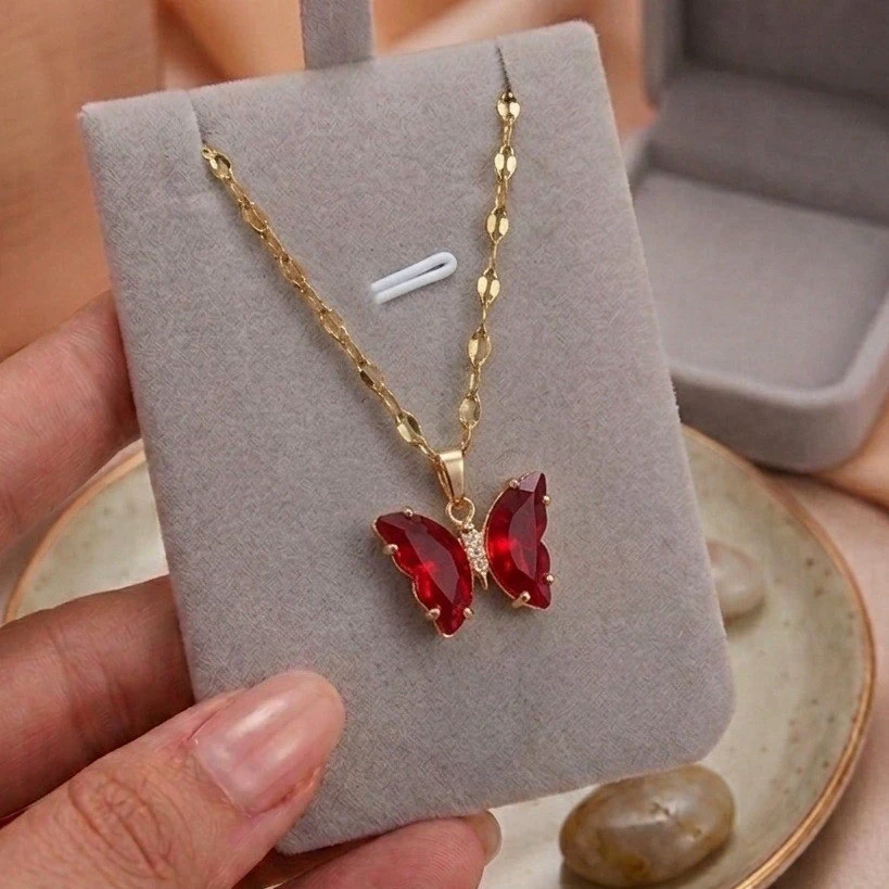 Cadena butterfly Roja
