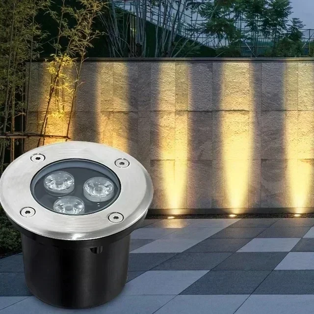 LUMINARIA LED PISO 3W SATIN REDONDA IP65 5