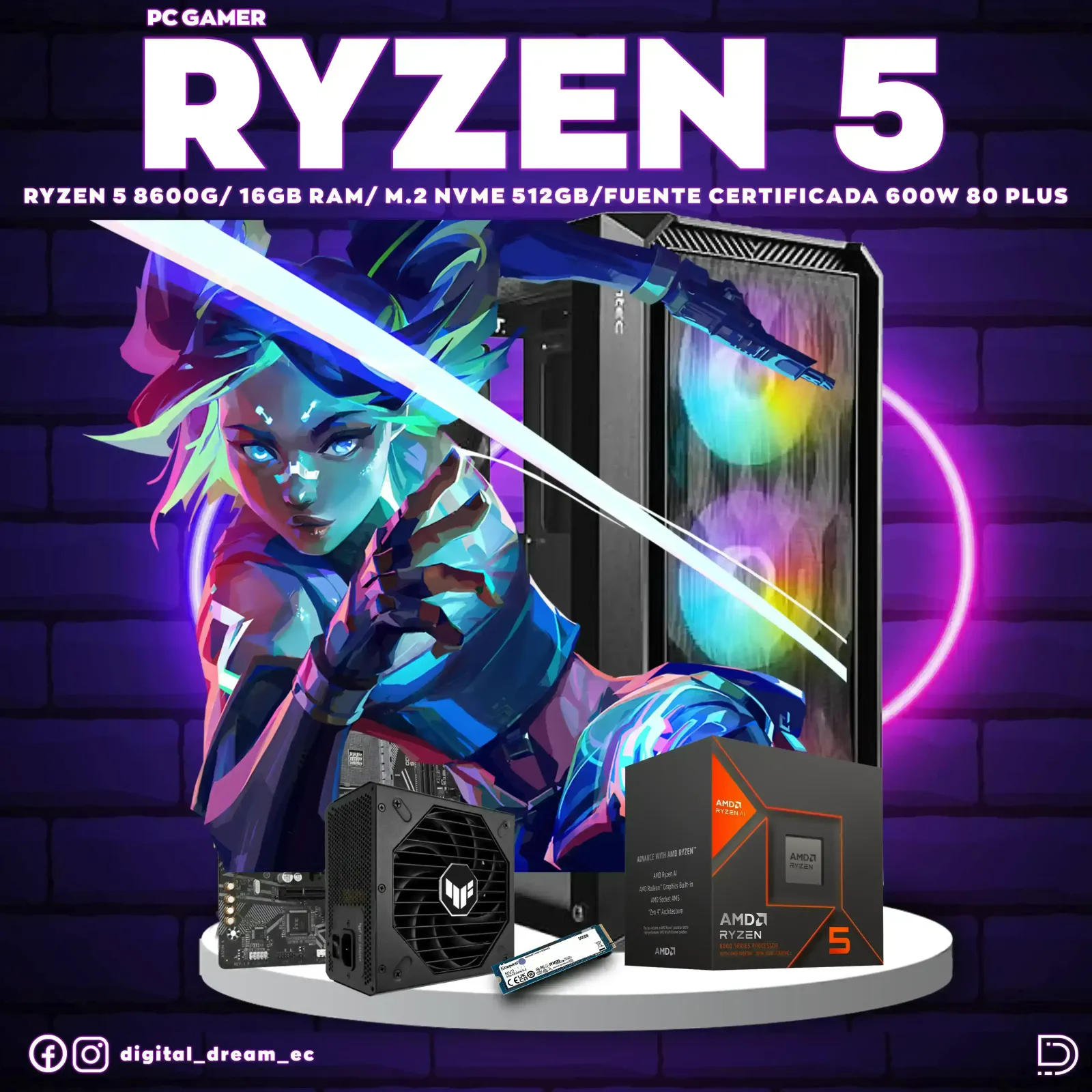 RYZEN 5 8600G 16GB RAM 