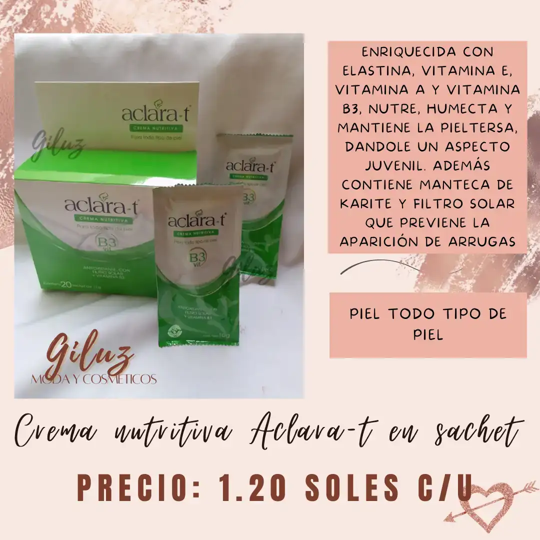 Crema aclarat nutritiva