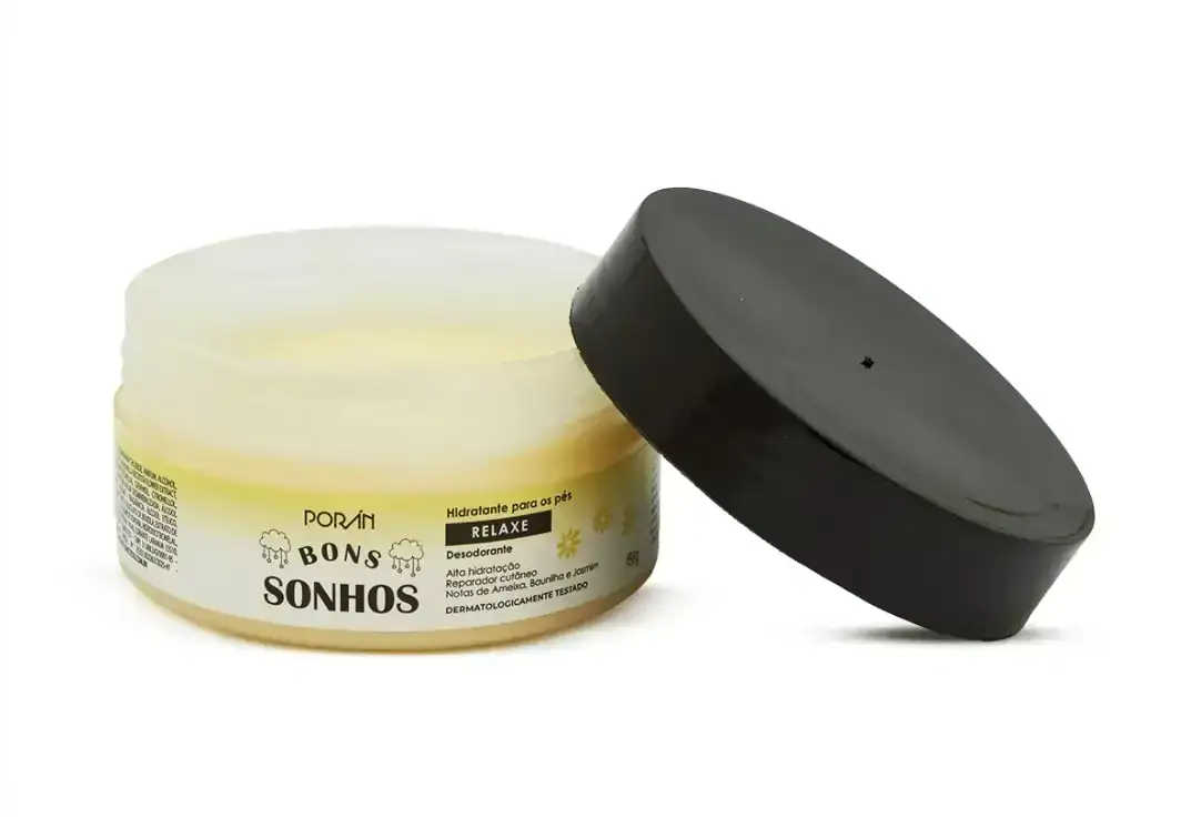 Hidratante para os pés Bons Sonhos Relaxe Poran