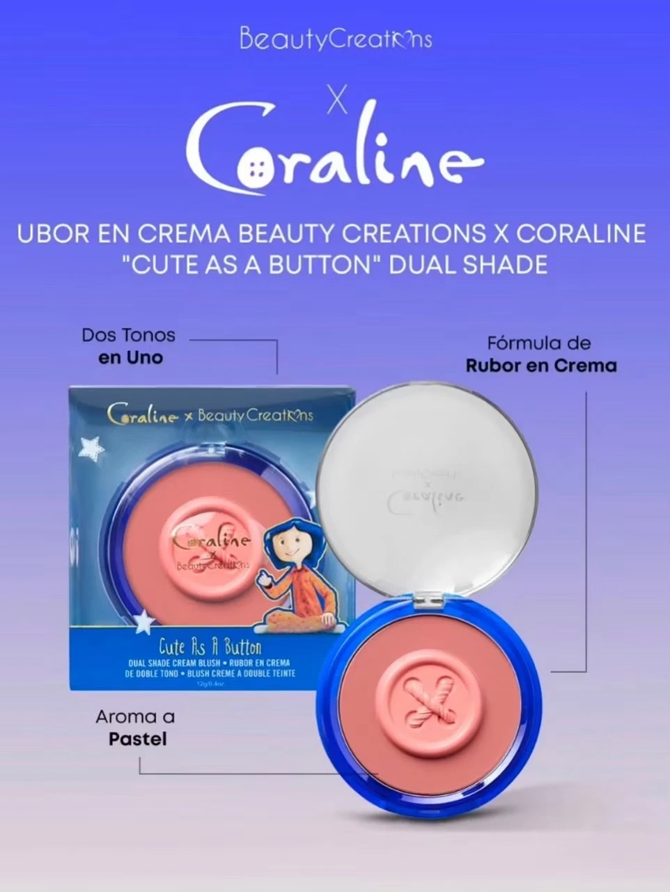 Rubor en crema Coraline xbeauty creations 2