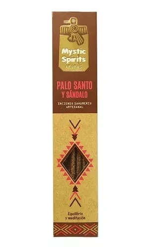 Incienso Natural Palo Santo y Sandalo Mystic Spirits