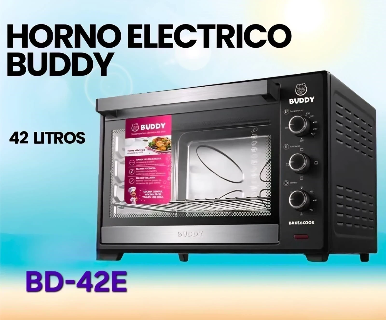 HORNO ELÉCTRICO BUDDY 42LTS