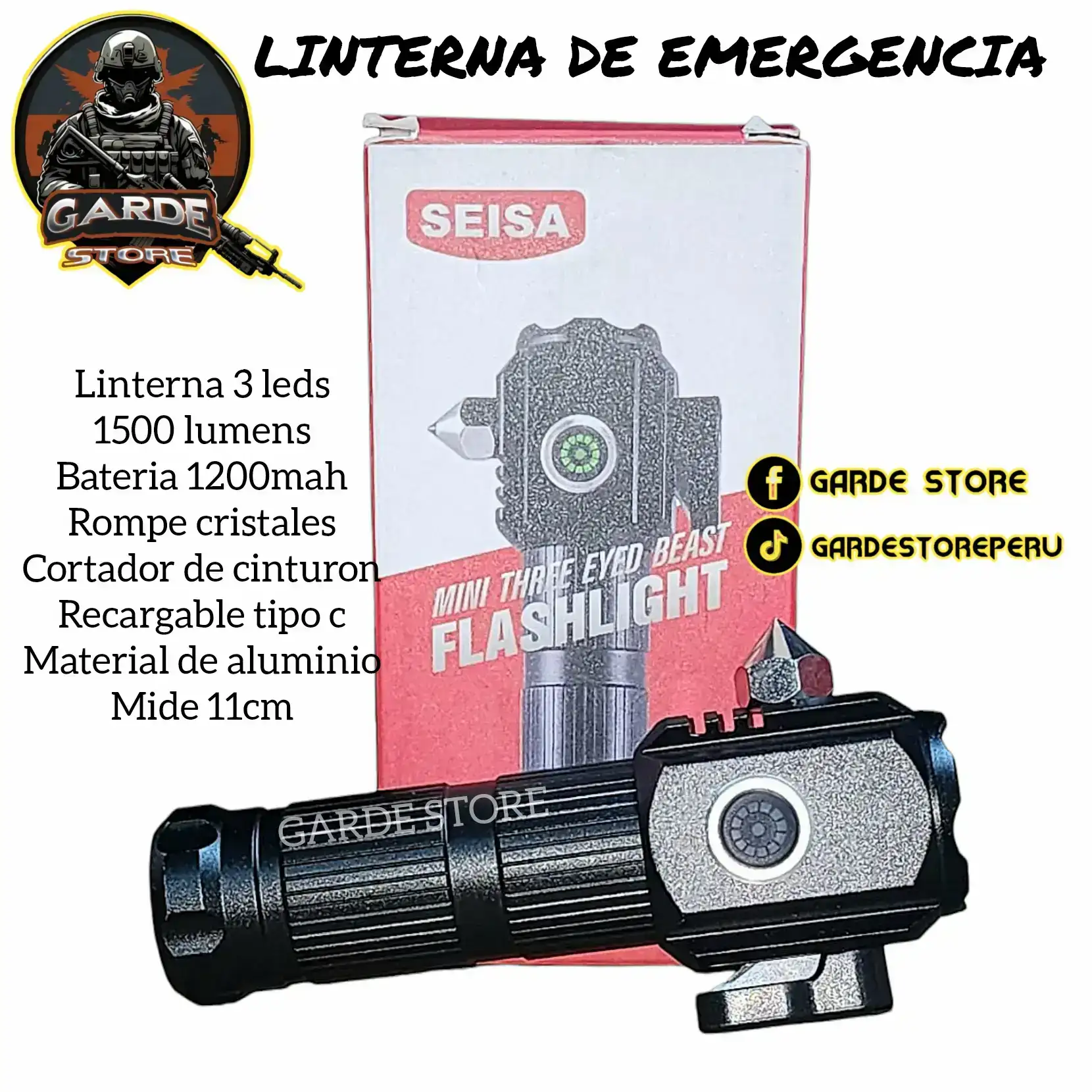Mini linterna potente.  4