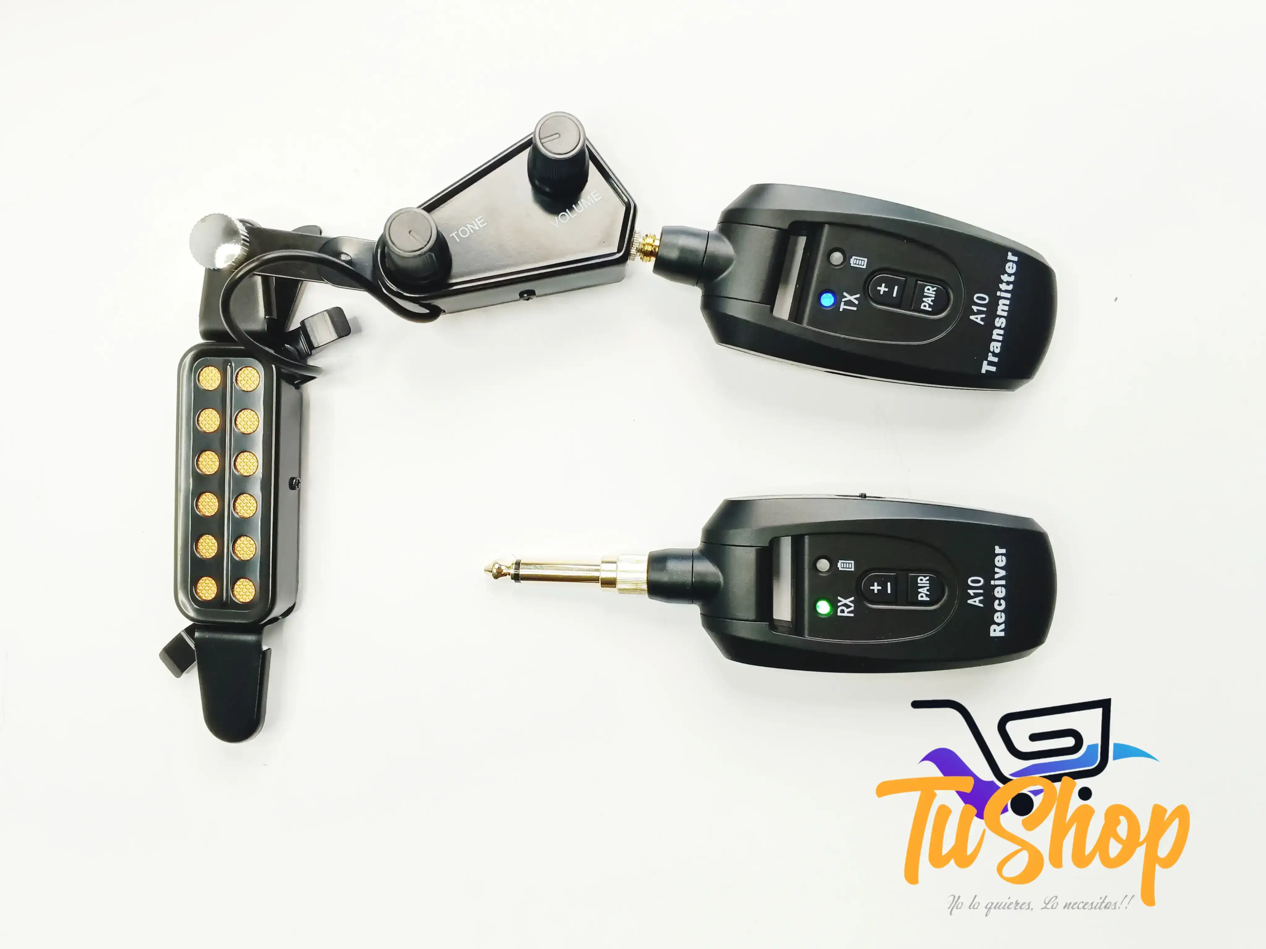 Sistema Inalambrico Con Micrófono para Guitarra Acústica 