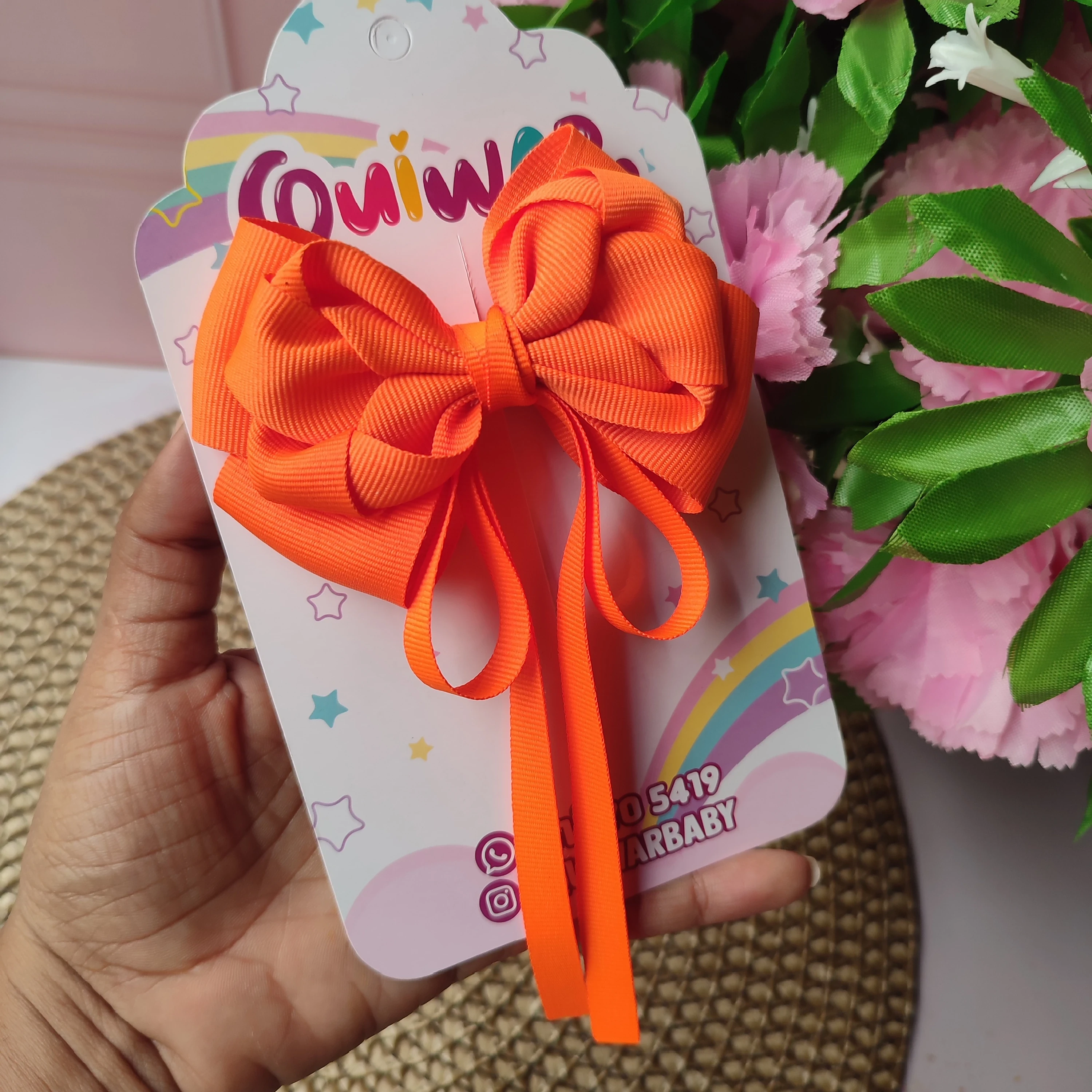 Lazo Nini carnaval naranja neon
