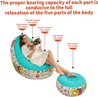 Sillón + Reposapiés Inflables  3