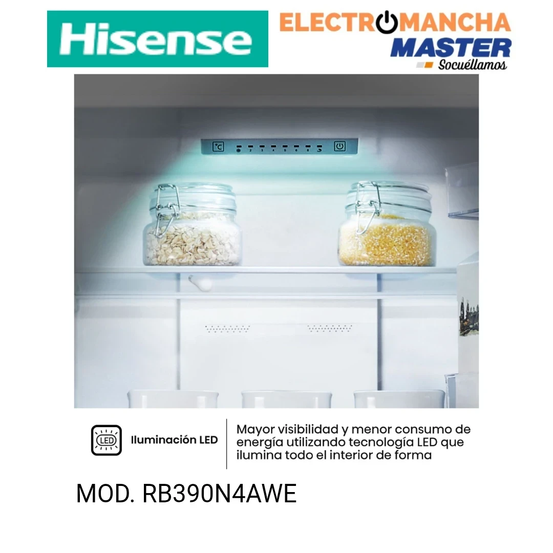 FRIGO COMBI HISENSE RB390N4AWE NF 1,86*60 E BLANCO 5