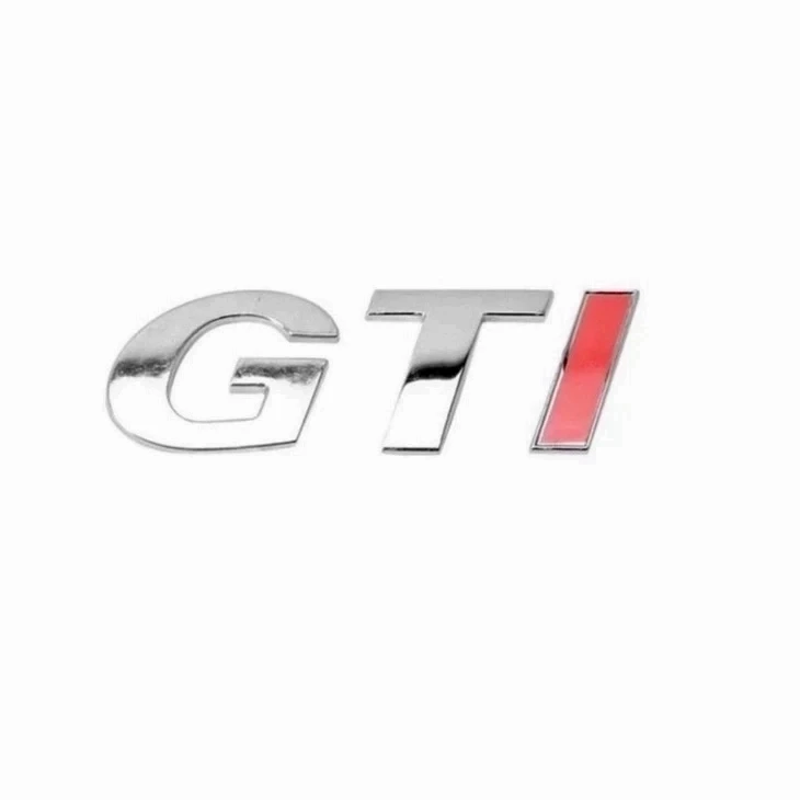 Letrero GTI (Cromado y Rojo)  / 953