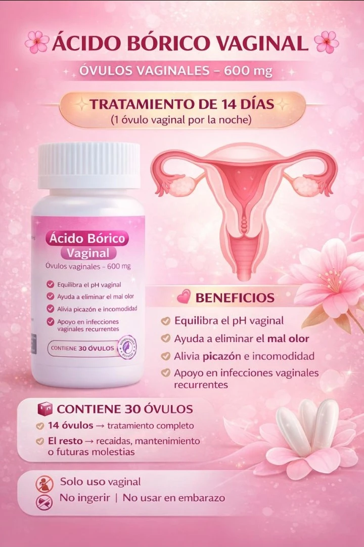 Frasco de acido borico