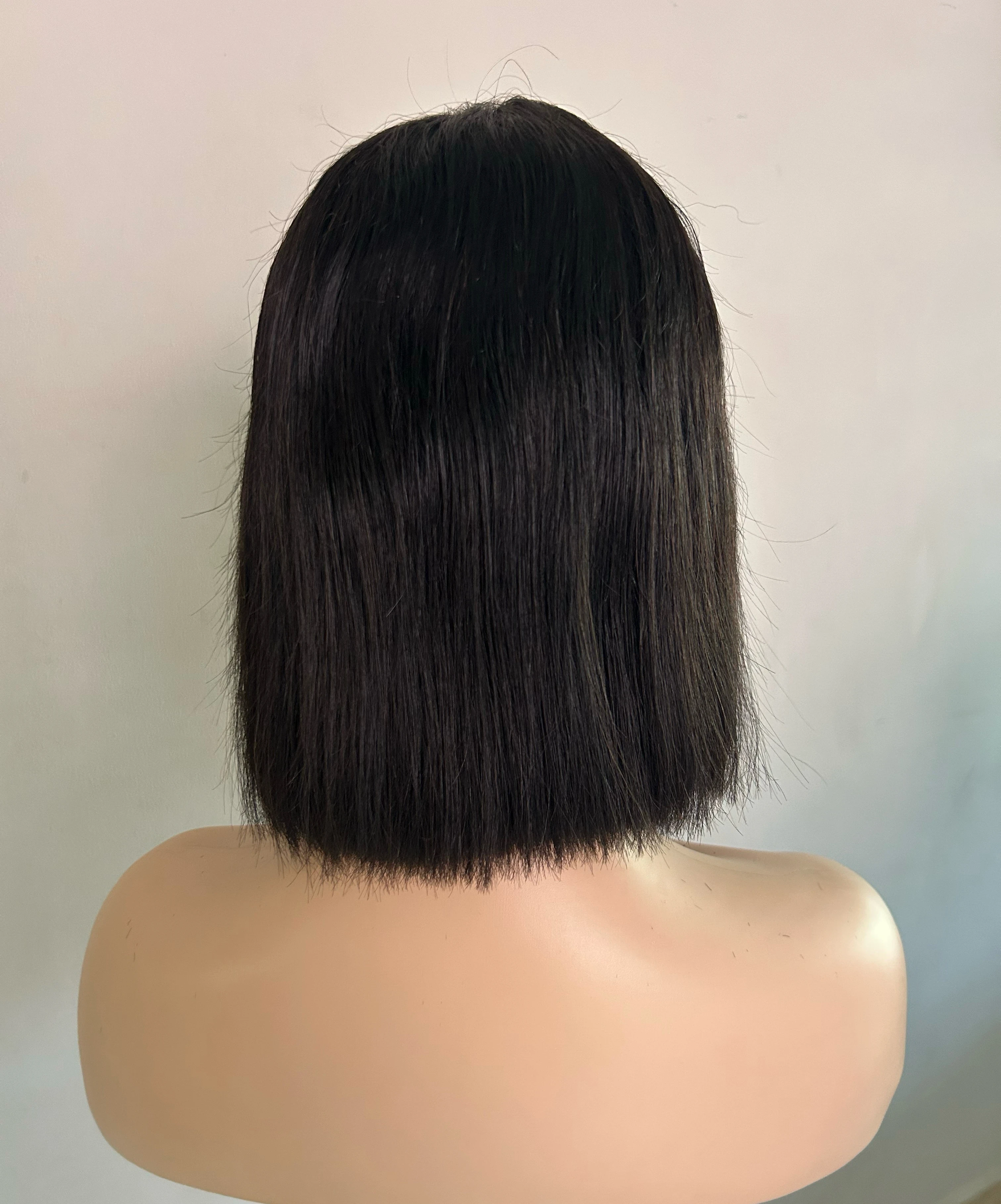 Peluca cabello humano Bob de 10 pulgada 4x4 3