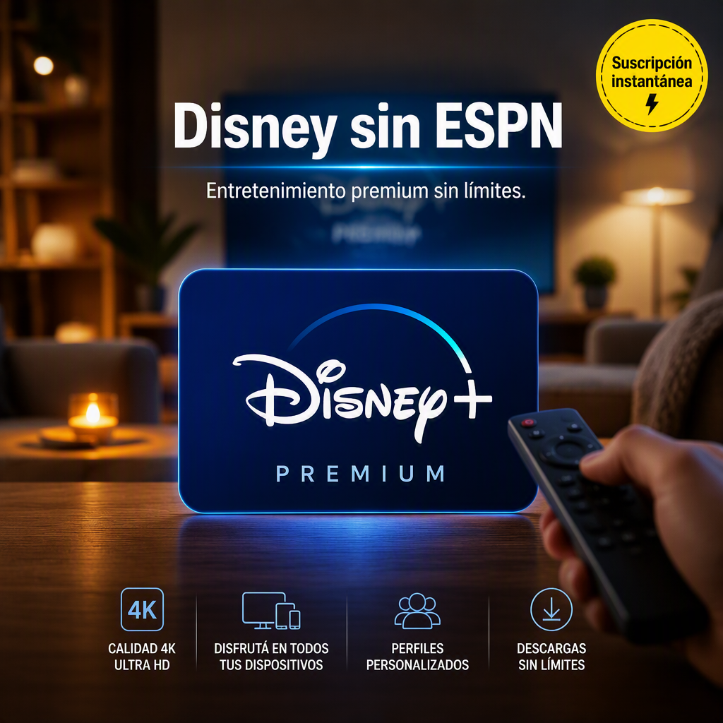 Disney sin ESPN - Suscripción Rápida