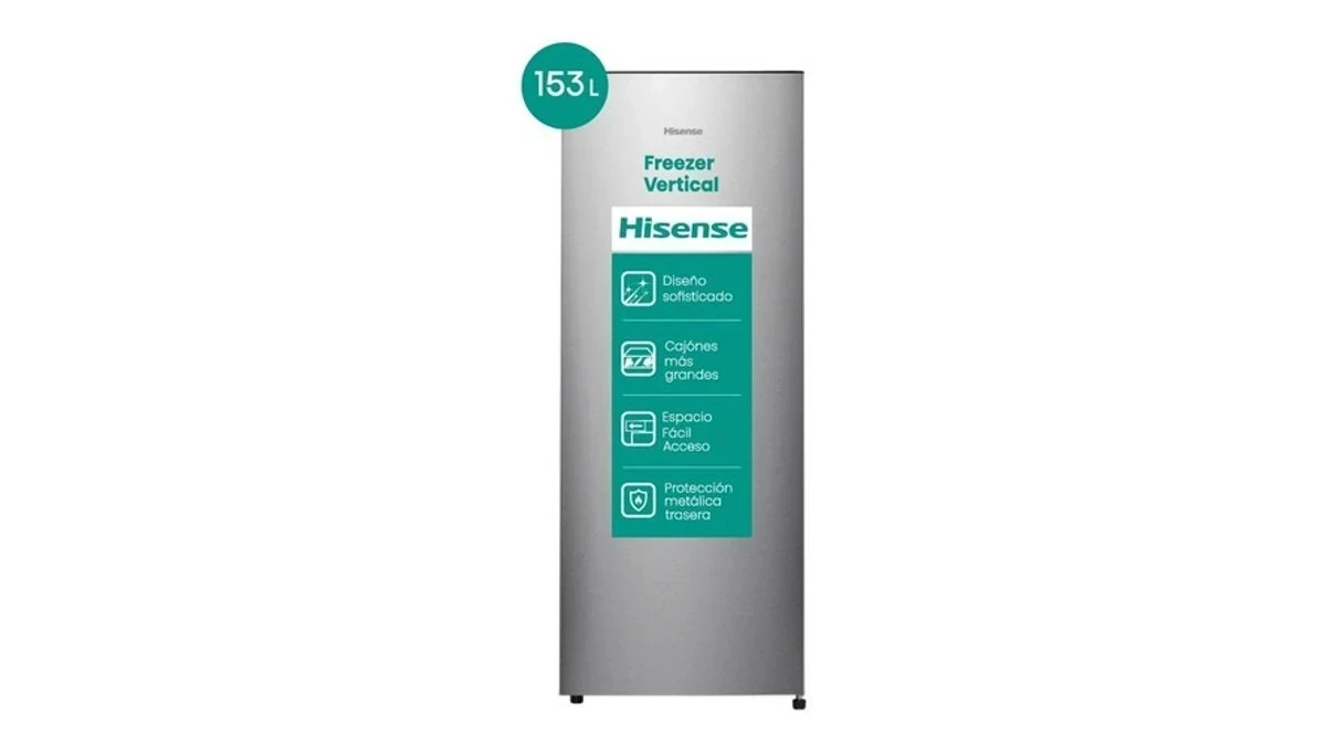 Freezer Congelador Vertical Hisense  153 L