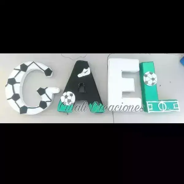 Letras decorativas 