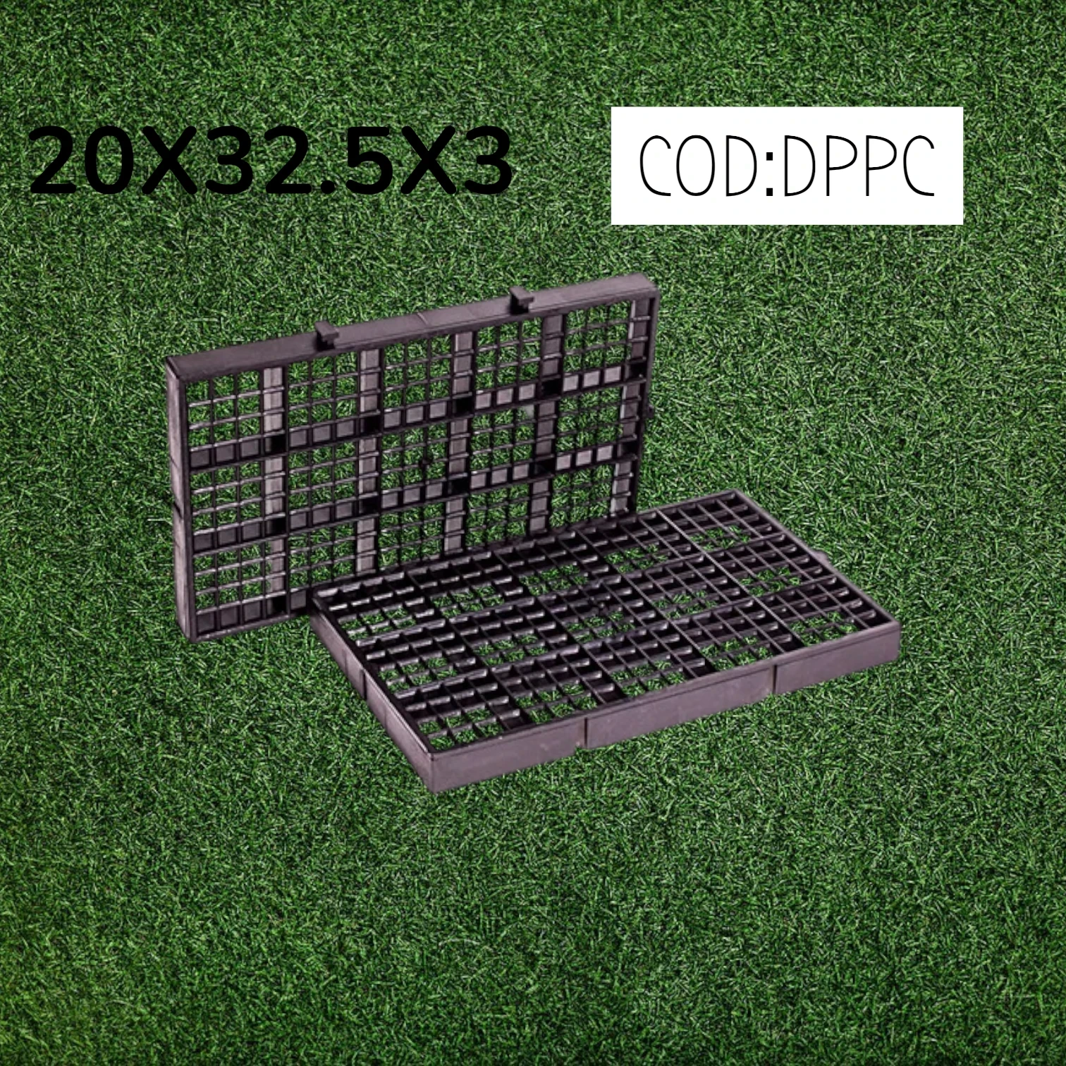 DECK PLASTICO PARA CESPED NEGRO