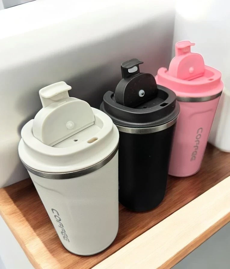 VASO TERMICO ACERO INOX CON VISOR DE TEMPERATURA 2