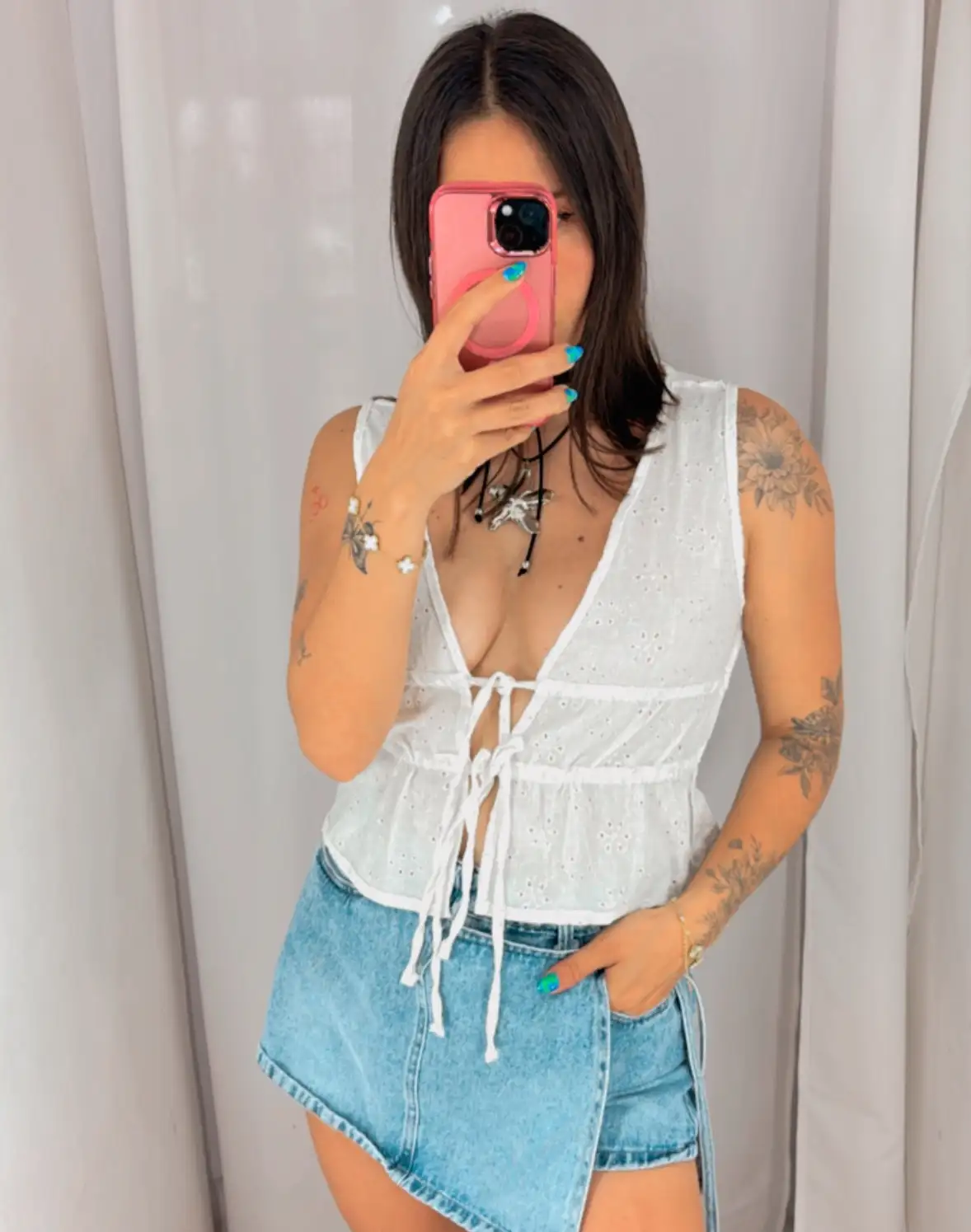 Blusa ayrin broderie