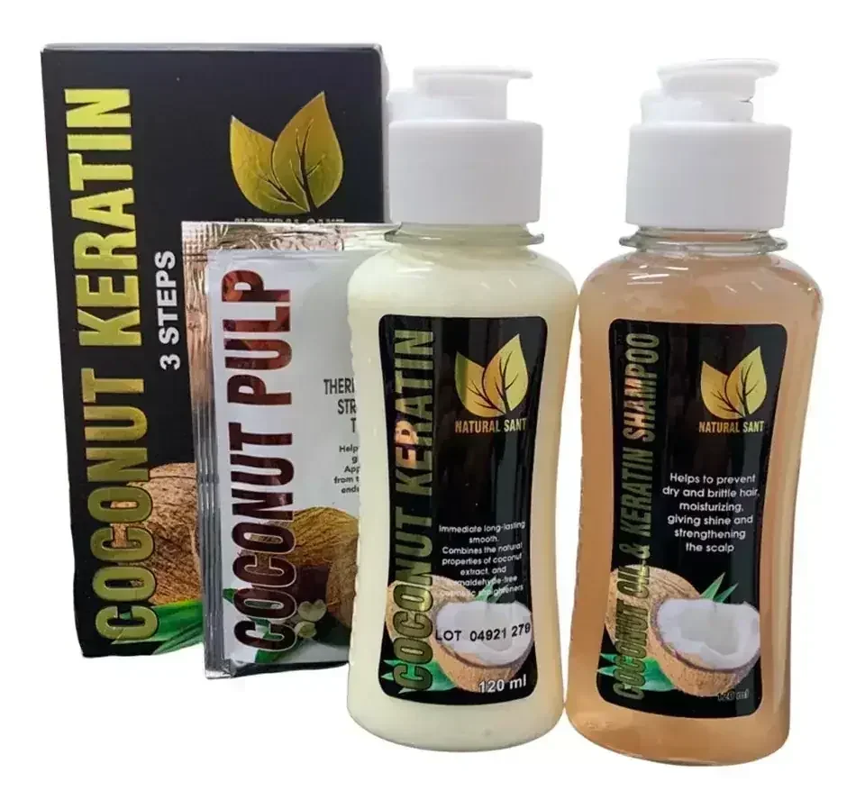 Kit de Keratina de Coco Natural Sant Waka KYA40
