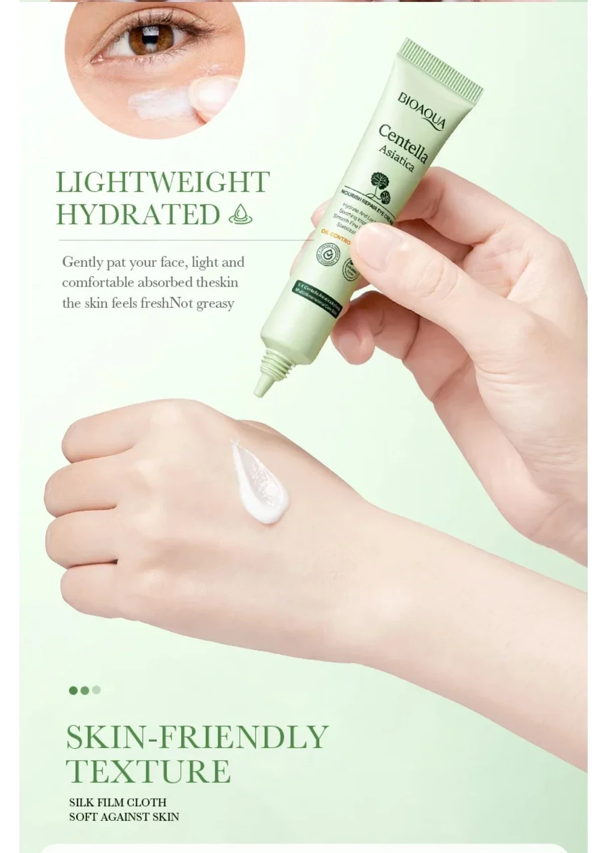 ✨ Contorno de Ojos con Centella Asiática — Bioaqua ✨ 5