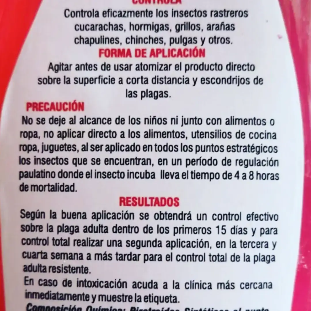 Insecticida Plaga y Fin 2