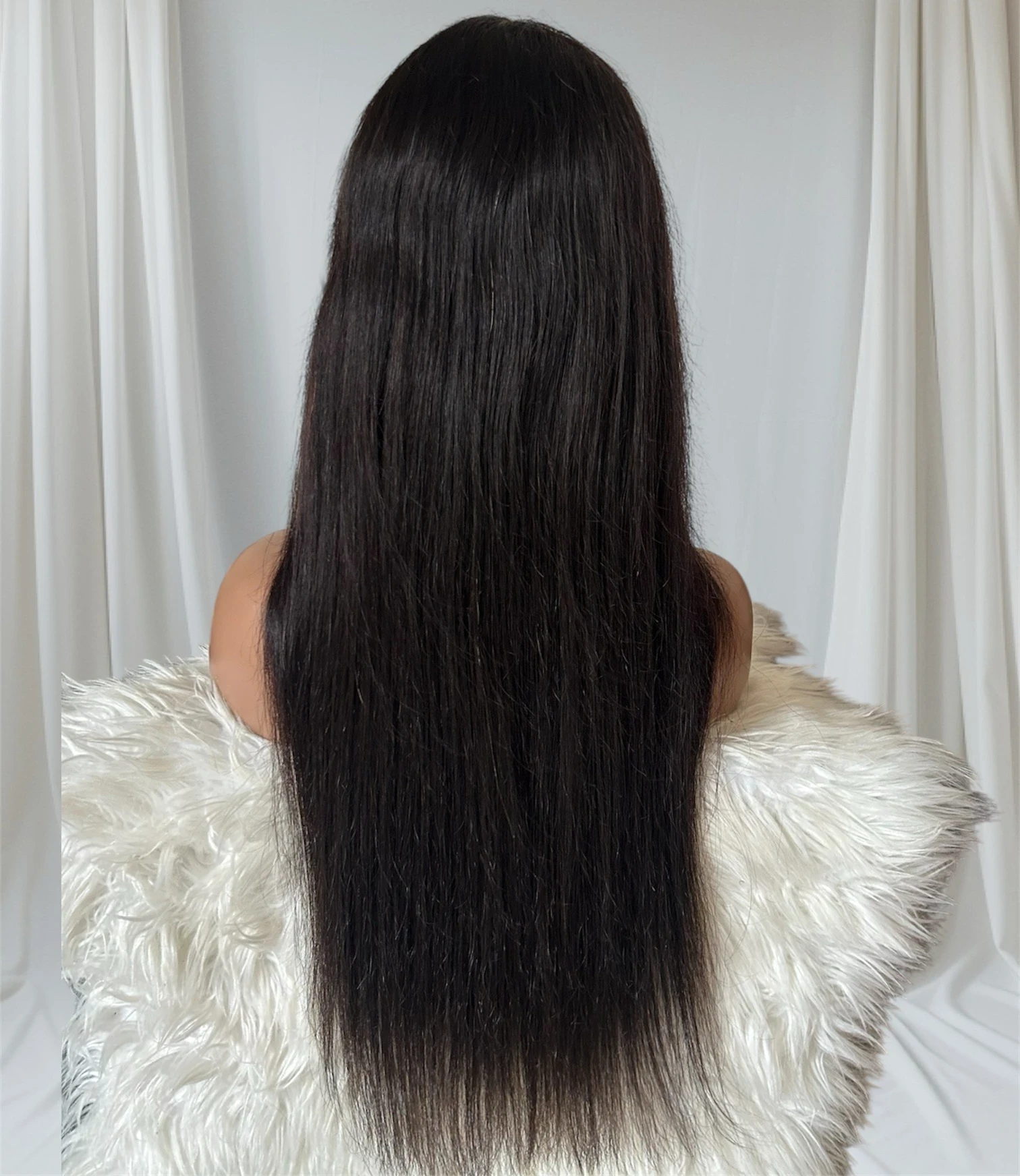 Peluca lisa de cabello humano, 28 pulgadas, 13x4 frontal lace  180 densidad  3