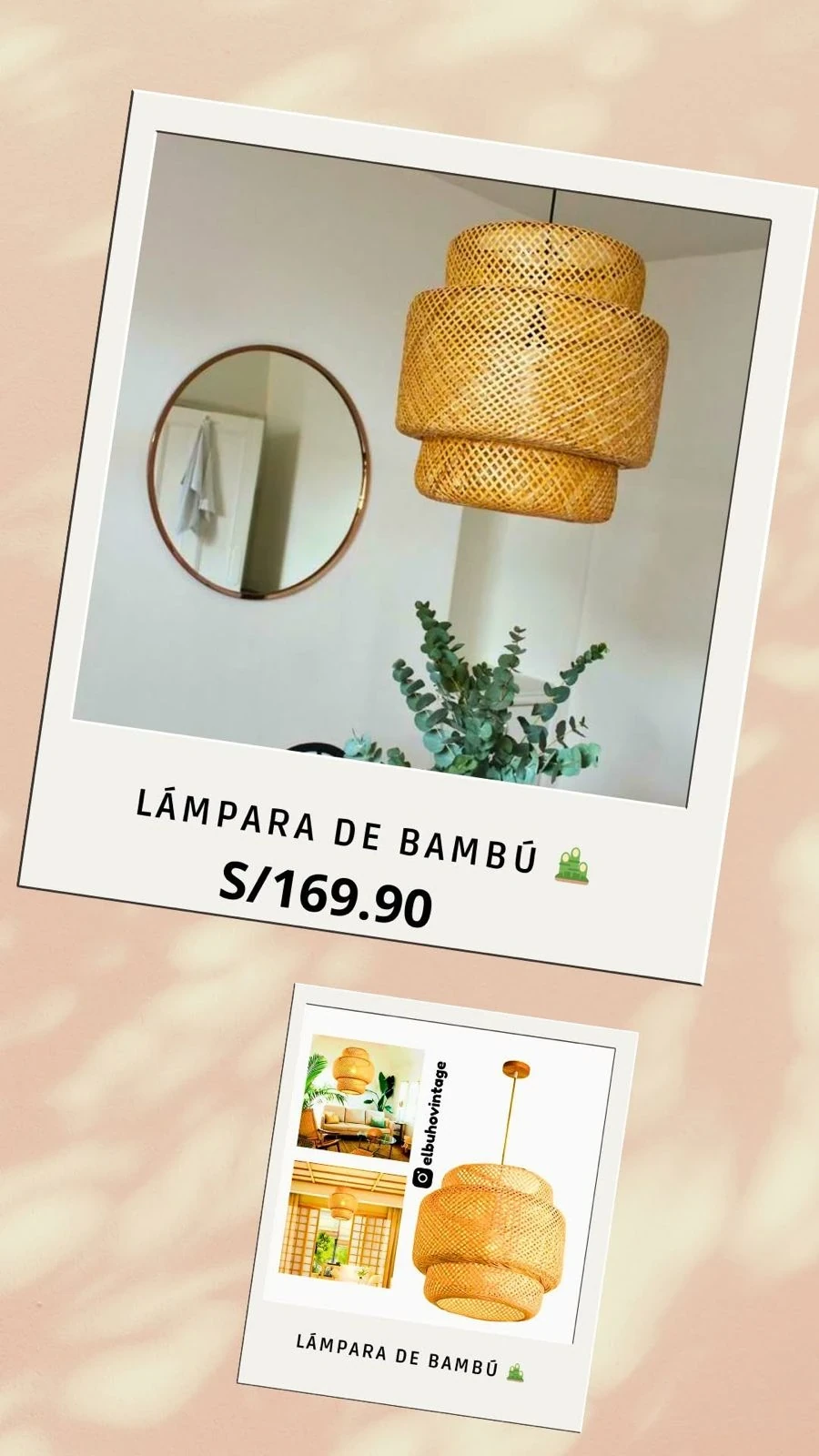 Lámpara de Bambú 🎍 2