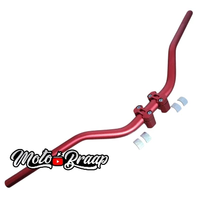 Rojo manubrio Rizoma 78,5 cm con bases DT 125 - XTZ 150 - XTZ 125 - XTZ 250 - DR 150 - XR 150 - MRX 150 - TTR 150