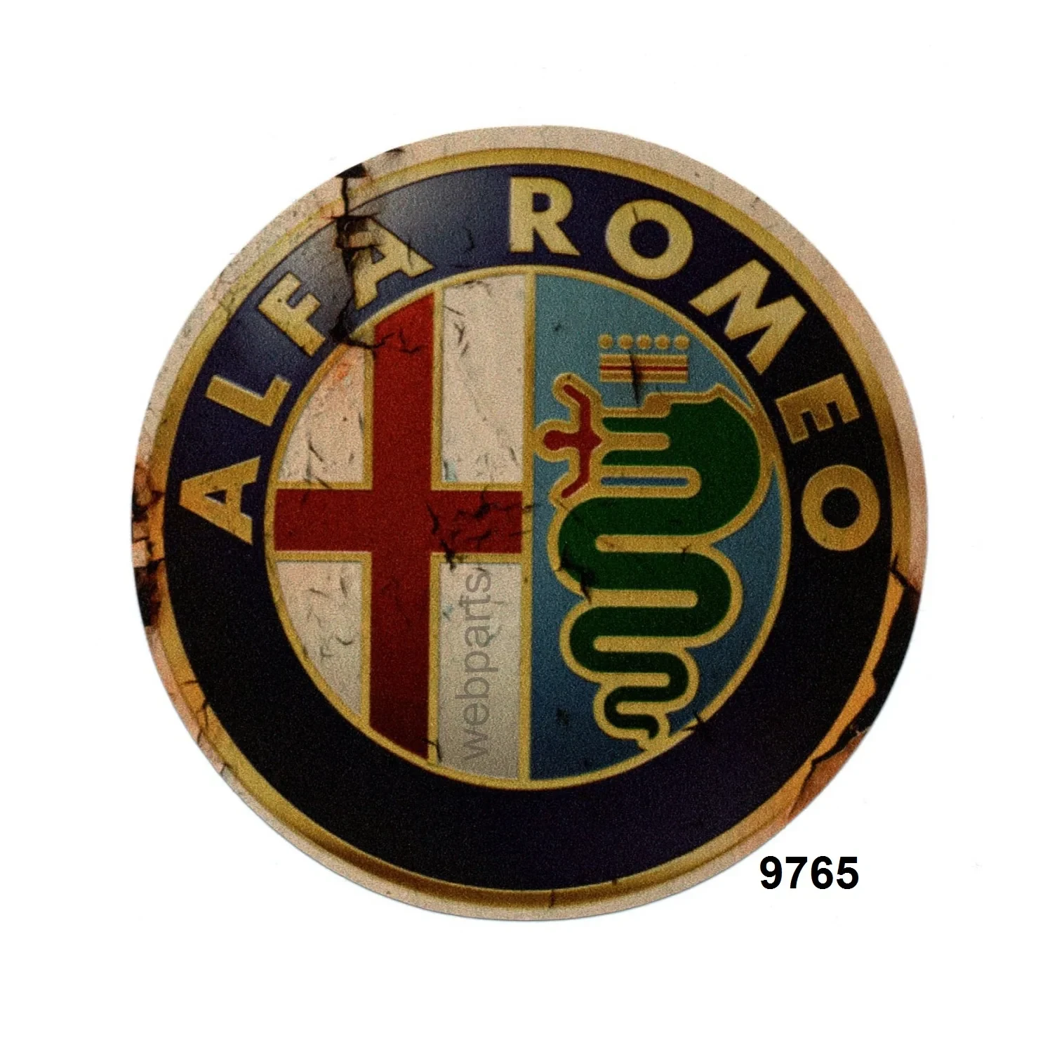 Adesivo clasico antiguo tipo envejecido 9765